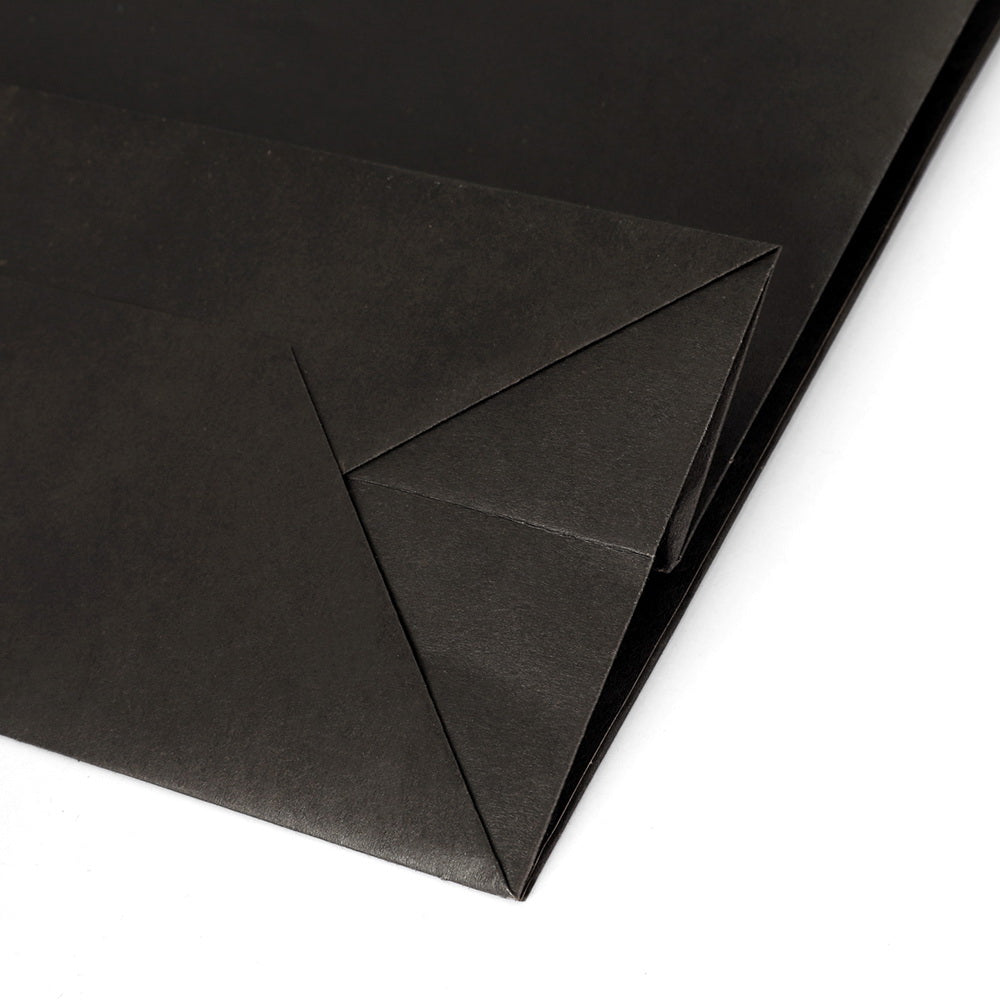 Bulk Retail Kraft Black Paper Bags 50pcs 32x15x34cm