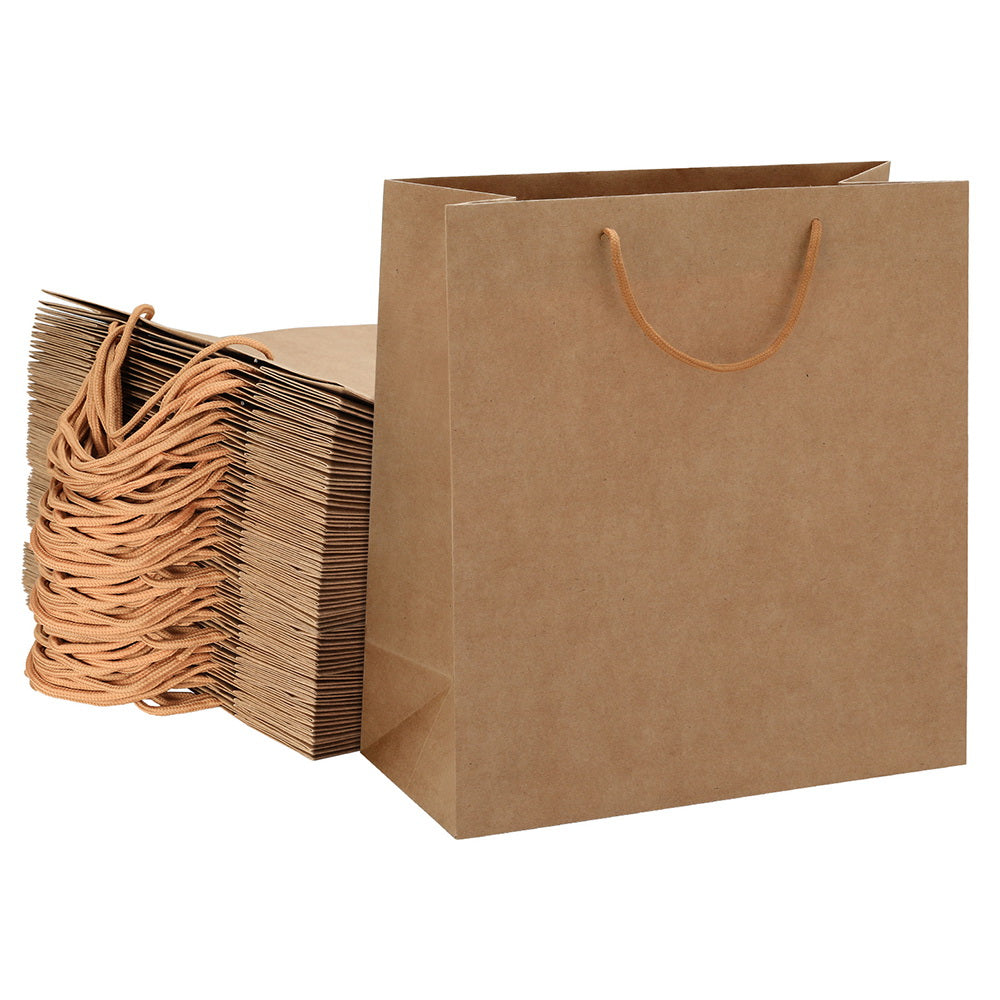 Bulk Retail Kraft Brown Paper Bags 50pcs 32x15x34cm