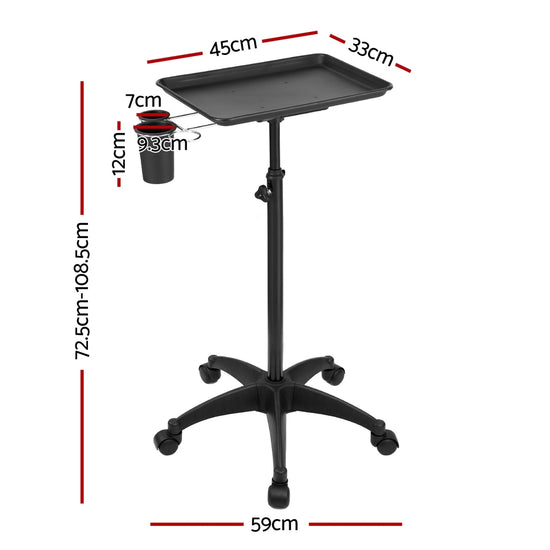 Black Minimalist Salon and Clinic Trolley